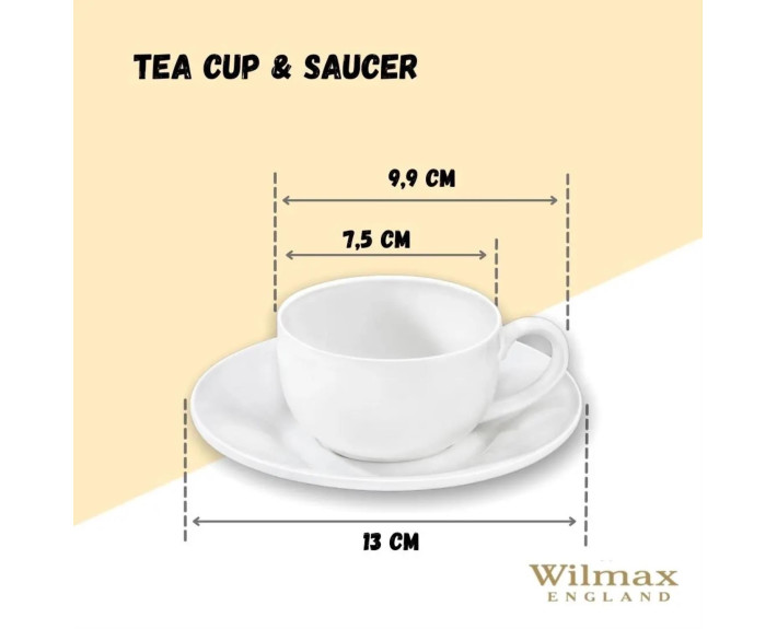 Чашка кавова&блюдце Wilmax 100 мл