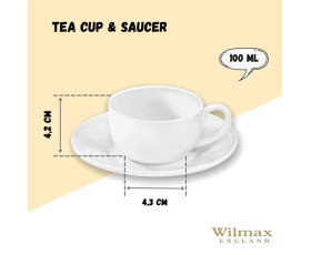 Чашка кавова&блюдце Wilmax 100 мл