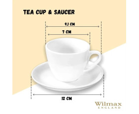 Чашка кавова&блюдце Wilmax 110 мл