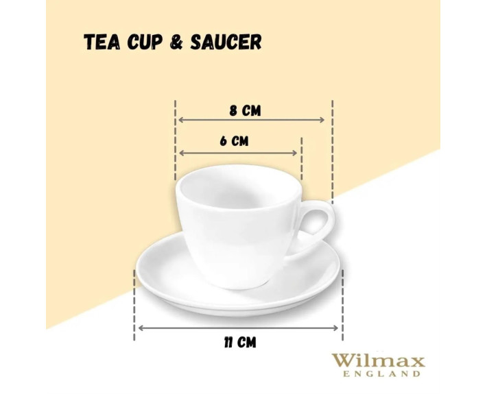 Чашка кавова&блюдце Wilmax 75 мл