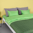 Комплект постільної білизни EMILI 200x220 ткан.:страйп сатин (100% microfiber)