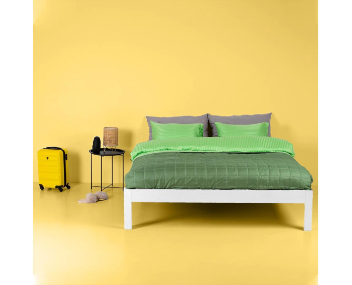 Комплект постільної білизни EMILI 200x220 ткан.:страйп сатин (100% microfiber)