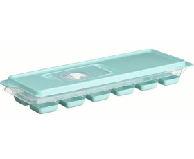 Форма для льоду з кришкою Ardesto Fresh, 27х9.5х3.8см, силікон, пластик, блакитний