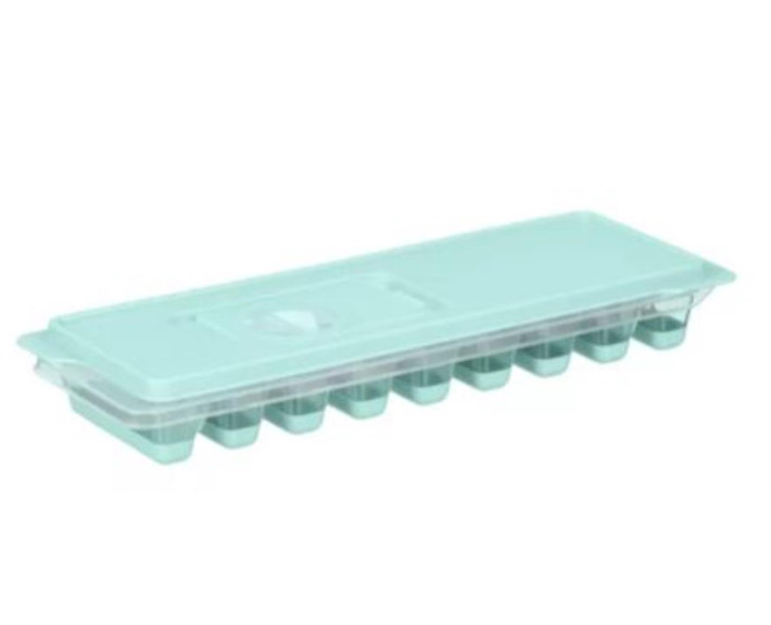 Форма для льоду з кришкою Ardesto Fresh Stick, 27х9.5х3.8см, силікон, пластик, блакитний