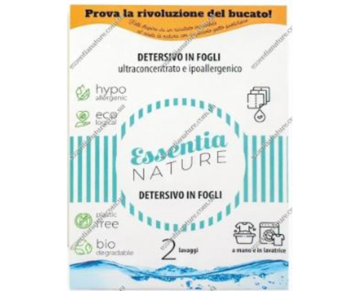 Пральний порошок в пластинах, ТМ Essentia, упаковка - 2 шт.