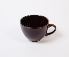 Кружка для чая KERA 9 см, FN048009F, реактивная глазурь коричневая, керамика, Турция
