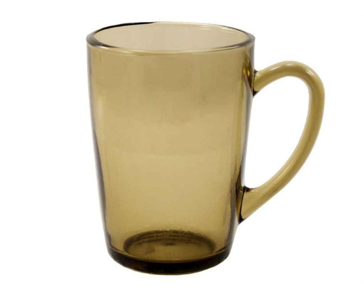 Чашка 330мл White coffee дымчатая, стекло