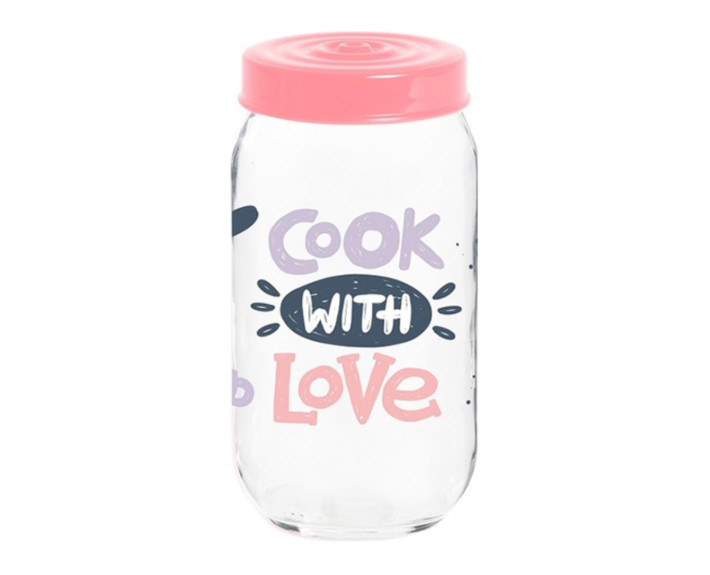 Банка HEREVIN Jar-Cook With Love 1 л,Туреччина