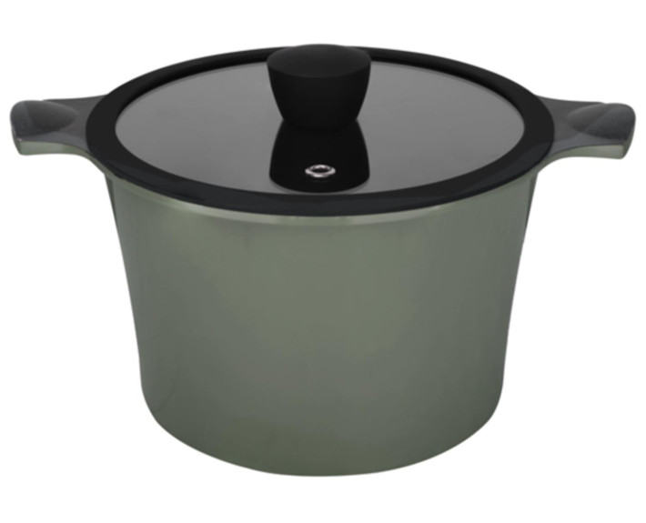 Кастрюля RINGEL Zitrone Olive высокая 24 x16.2 с крышкой, Китай