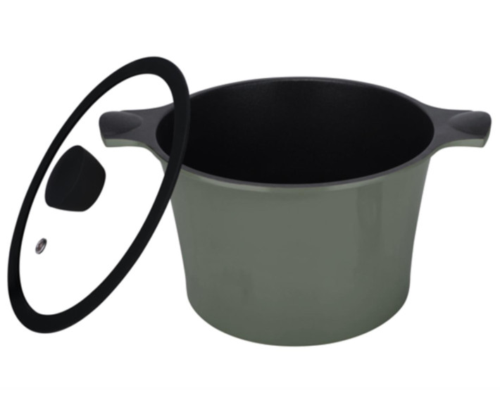 Кастрюля RINGEL Zitrone Olive высокая 24 x16.2 с крышкой, Китай
