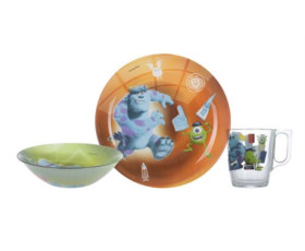 Набір посуду дит. LUMINARC DISNEY MONSTERS /НАБІР/3 пр.короб,ОАЕ