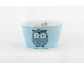 Салатник/Піала LIMITED EDITION OWL FUNNY 480 мл/ синий,Китай