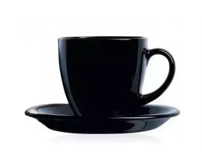 Сервиз LUMINARC CARINE BLACK /6х220 мл д/чая,Франция
