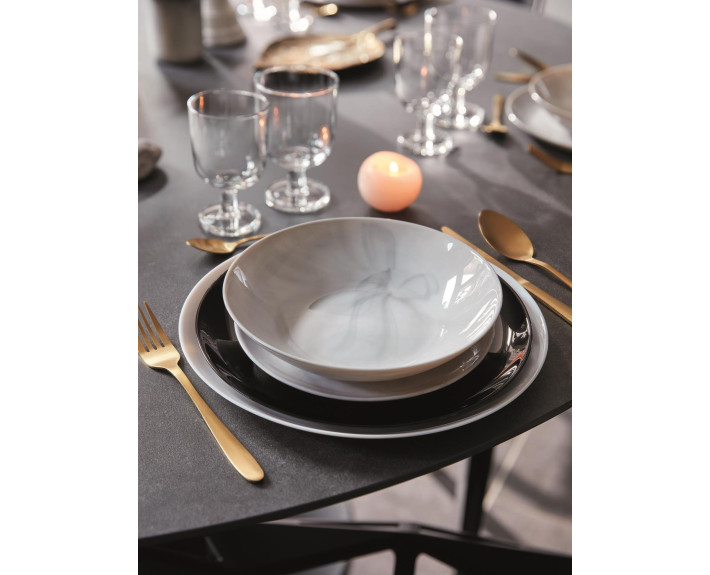 Тарелка LUMINARC DIWALI MARBLE GRANIT /20 см/суп.,Франция