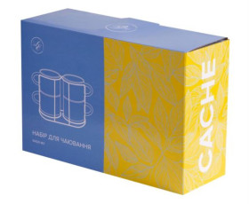Чашка LIMITED EDITION CACHE /НАБІР/4х420 мл на мет.підст,Китай