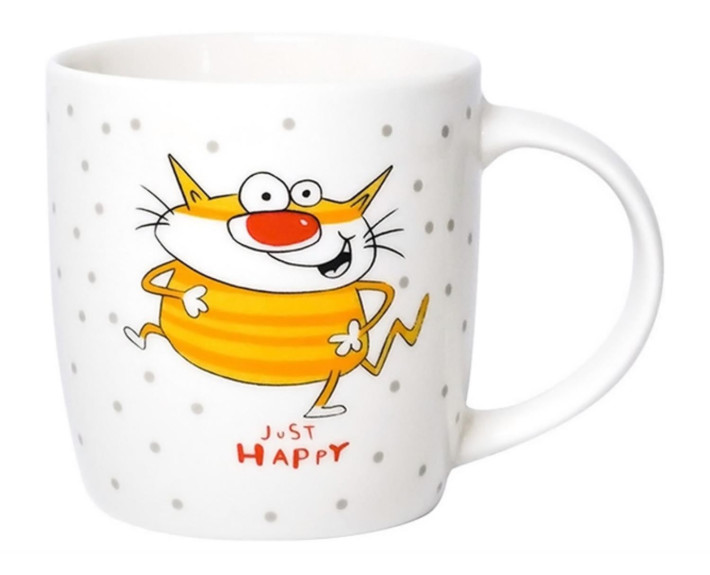 Чашка LIMITED EDITION JUST HAPPY/ 360 мл в ас-ті,Китай