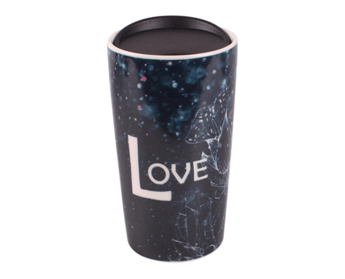 Чашка LIMITED EDITION TRAVEL LOVE /360 мл/ з кришк./ в подар.упак.,Китай