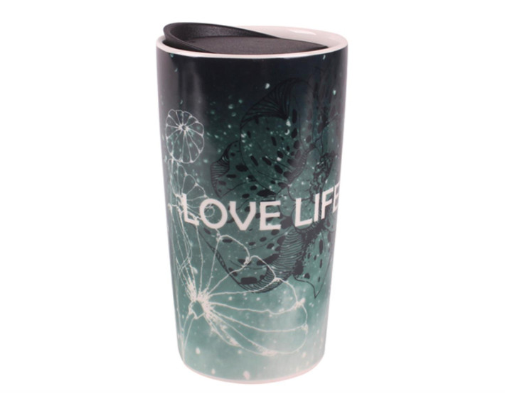 Чашка LIMITED EDITION TRAVEL LOVE LIFE /360 мл/ з кришк./ в подар.упак.,Китай