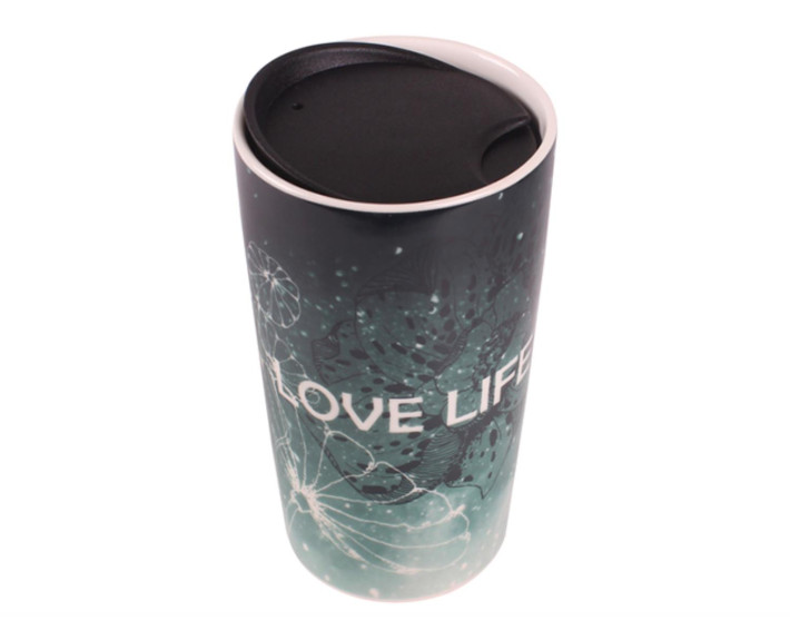 Чашка LIMITED EDITION TRAVEL LOVE LIFE /360 мл/ з кришк./ в подар.упак.,Китай