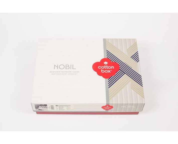 КПБ 2,0 NOBIL REAKTIF (підк.200X220см, прост.240X260см, навол.2шт 50X70см), NOOBY ANTRASIT, ранфорс.