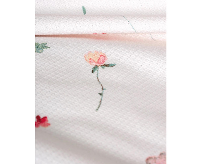 КПБ 1,5 SWEET (ковдра 160X230см, прост.180X240см, навол.1шт 50X70см), CALME PEMBE, піке, ТМ Coton Bo