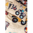КПБ 1,5 JUNIOR (підк.160X220см, прост.180X240см, навол.1шт 50X70см),CARS BEJ, ранфорс, ТМ Coton Box,