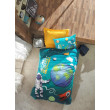 КПБ 1,5 JUNIOR (підк.160X220см, прост.180X240см, навол.1шт 50X70см),LITTLE ASTRONAUT TURKUAZ, ранфор