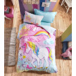 КПБ 1,5 JUNIOR (підк.160X220см, прост.180X240см, навол.1шт 50X70см),DREAM MINT, ранфорс, ТМ Coton Bo