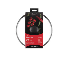 Кришка Ardesto Gemini Gourmet, 24см, скло, нержавіюча сталь, бакеліт