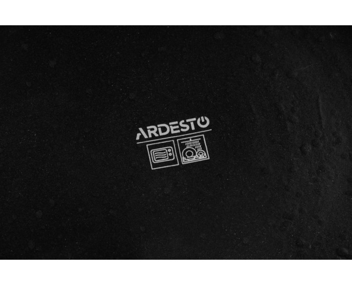 Тарілка обідня Ardesto Trento, 26.5см, кераміка, чорний