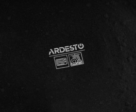 Тарелка десертная Ardesto Trento, 20.5см, керамика, черный