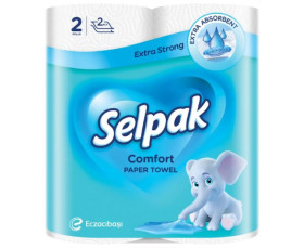 Рушник SELPAK Comfort пап,білий 2шт