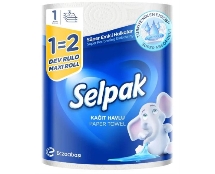 Рушник кухоний папер. Selpak MAXI