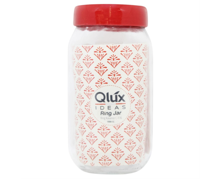 Банка з кришкою RING JAR (1000мл),скло,ТМ Qlux,Туреччина