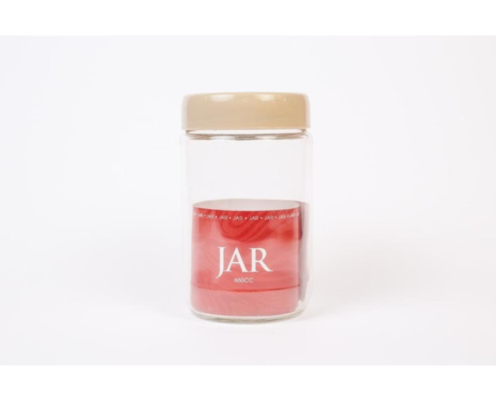 Банка з кришкою FLAT JAR (660мл),скло,ТМ Qlux,Туреччина