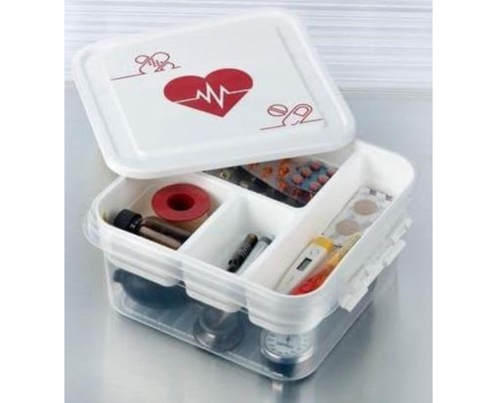 Контейнер для зберігання ліків Pharmacy Box (розм. 250*260*110 мм), пластик,ТМ Gondol,Туреччина