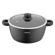 Кастрюля с стеклянной крышкой Ardesto Gemini Anzio, 4.4л, алюминий, черный