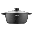 Кастрюля с стеклянной крышкой Ardesto Gemini Anzio, 4.4л, алюминий, черный