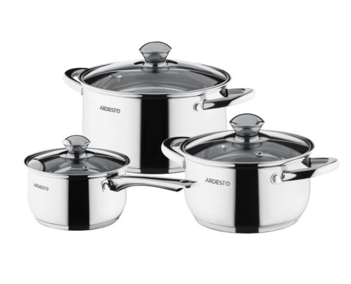 Набір посуду Ardesto Gemini Gourmet Varese, 6 предметів, нержавіюча сталь