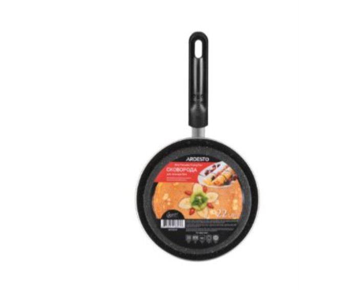 Сковорода для млинців Mini Ardesto Gemini Gourmet, 22см, алюміній, чорний