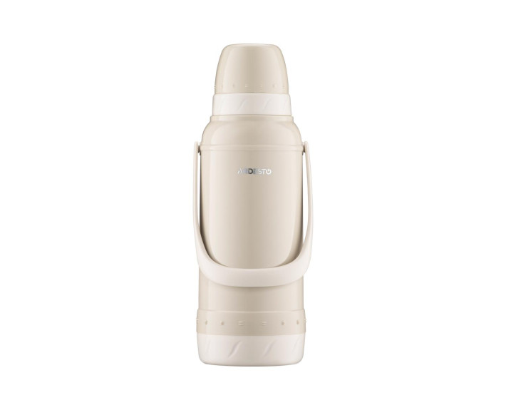 Термос Ardesto Gemini Gourmet, 2000мл, пластик, боросилікатне скло, бежевий