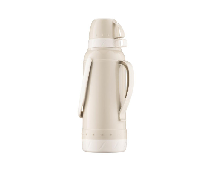 Термос Ardesto Gemini Gourmet, 2000мл, пластик, боросилікатне скло, бежевий