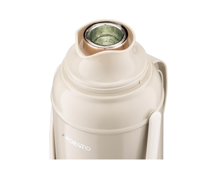 Термос Ardesto Gemini Gourmet, 2000мл, пластик, боросилікатне скло, бежевий