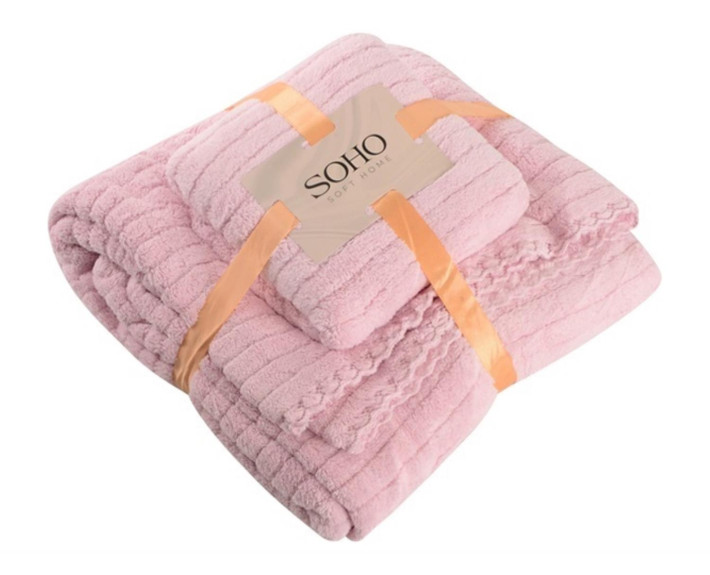 Набір рушників 35*75+70*140см, мікроф. Line Perple SOHO