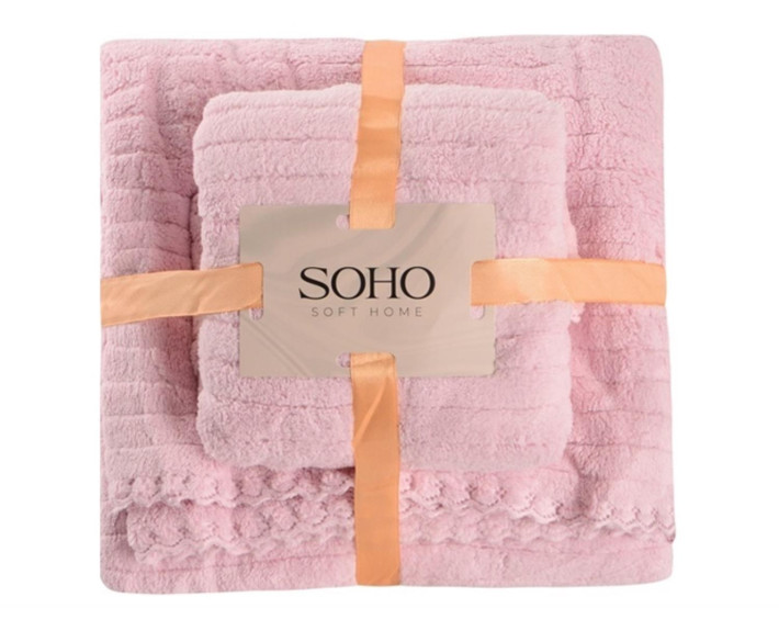 Набір рушників 35*75+70*140см, мікроф. Line Perple SOHO