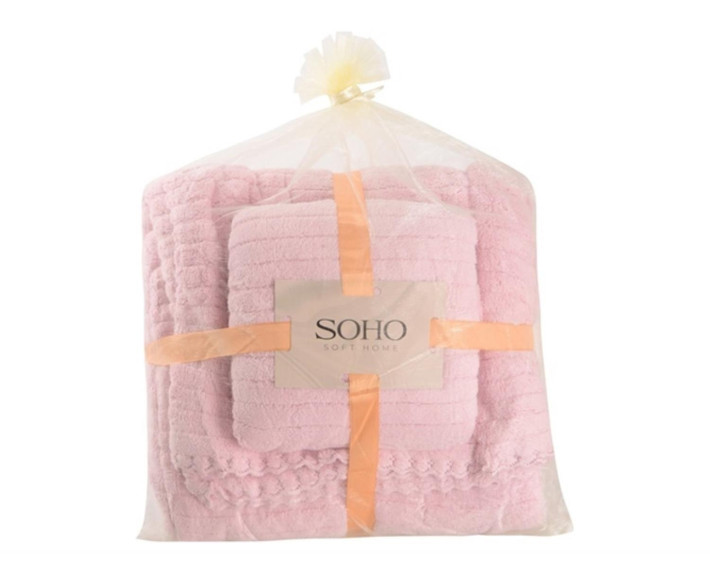 Набір рушників 35*75+70*140см, мікроф. Line Perple SOHO