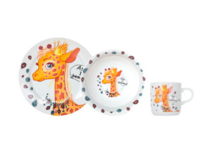 Набір посуду дит. LIMITED EDITION PRETTY GIRAFFE /набір/ 3 пр. короб
