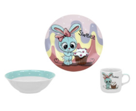 Набір посуду дит. LIMITED EDITION SWEET BUNNY /набір/3 пр. короб