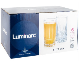 Склянка LUMINARC ELYSEES /набір/ 6х310 мл висок