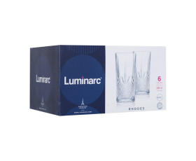 Склянка LUMINARC RHODES /набір/ 6X280 мл висок.